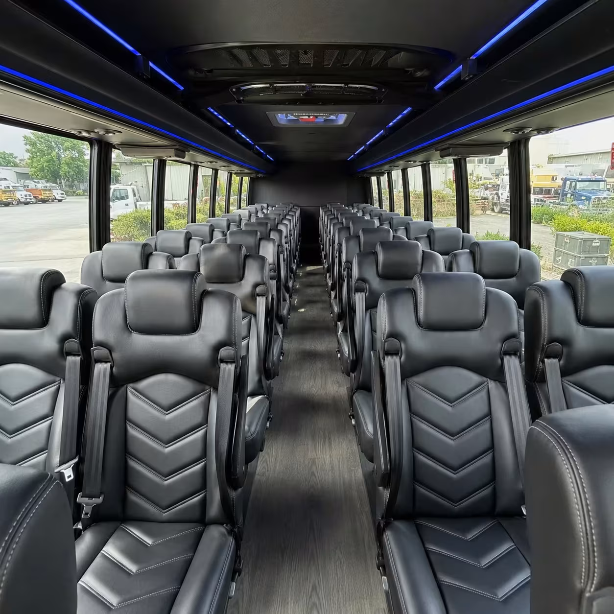 28 passenger minibus inside