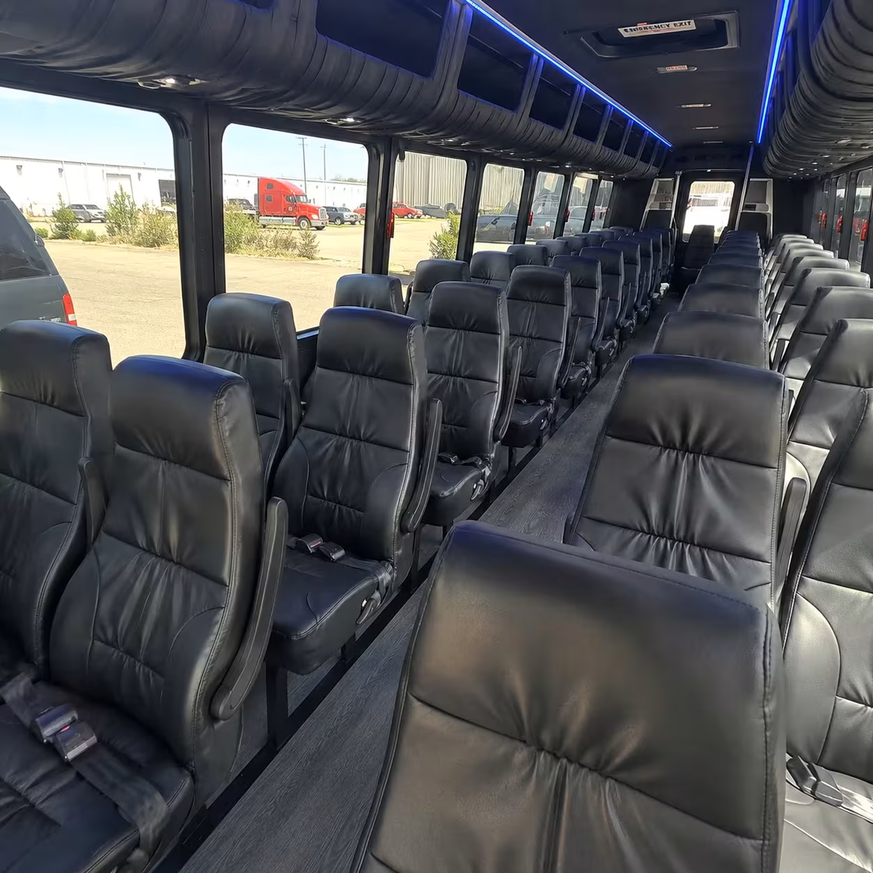 28 passenger minibus interior