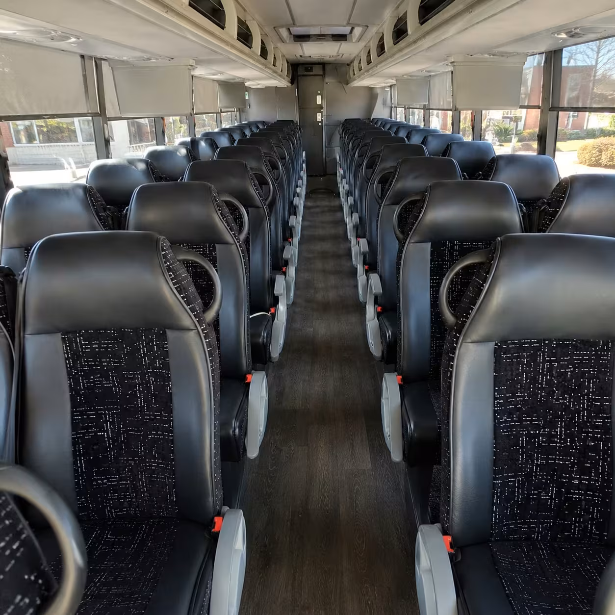 high point charter bus interior