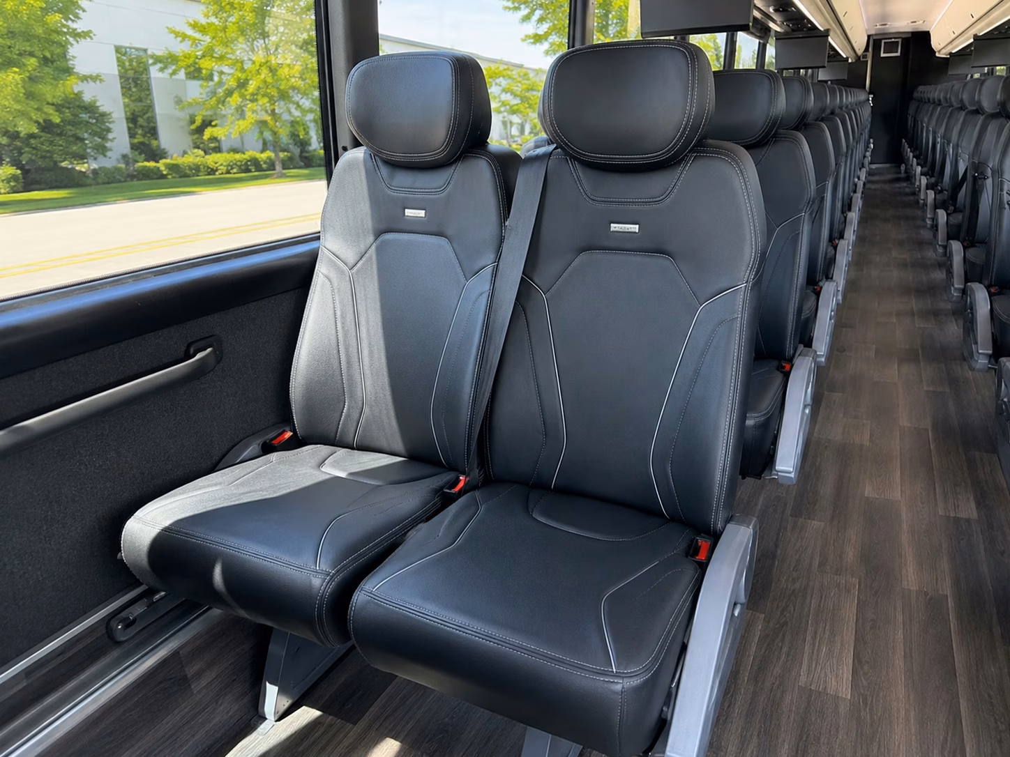 high point wedding shuttle buses between hotels and venues