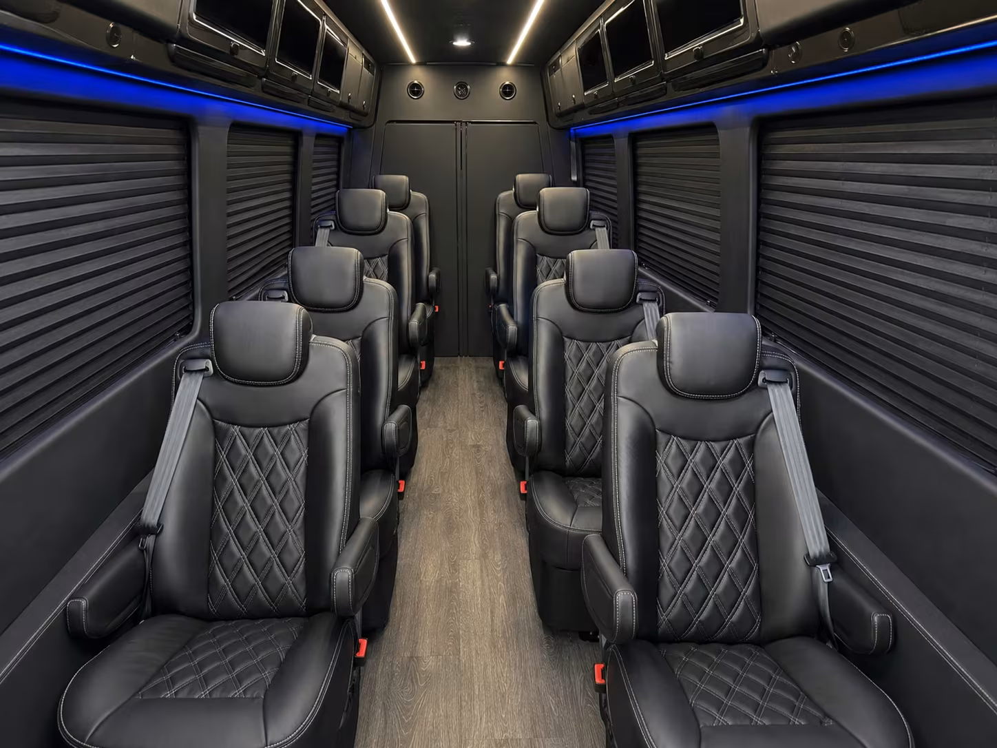 sprinter van with driver inside